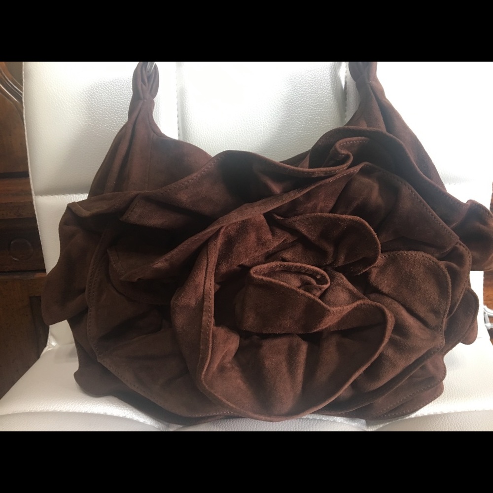 Auth Yves Saint Laurent Suede shoulder bag